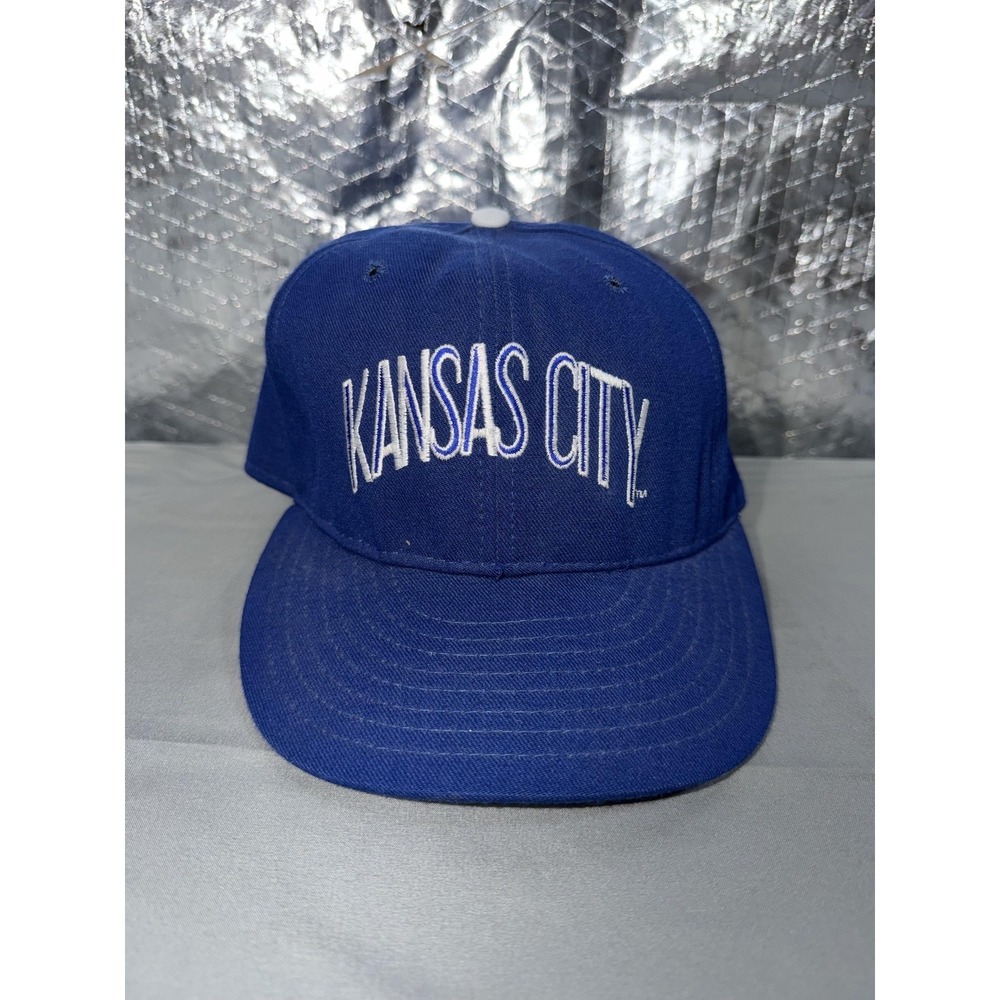 Vintage Kansas City Royals Hat Cap Fitted Mens Blue MLB Baseball Pro-Line USA
